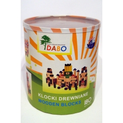 Drewniane klocki 180 szt ,zabawki edukacyjne